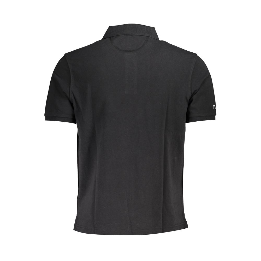 La Martina Black Cotton Polo Shirt for Men