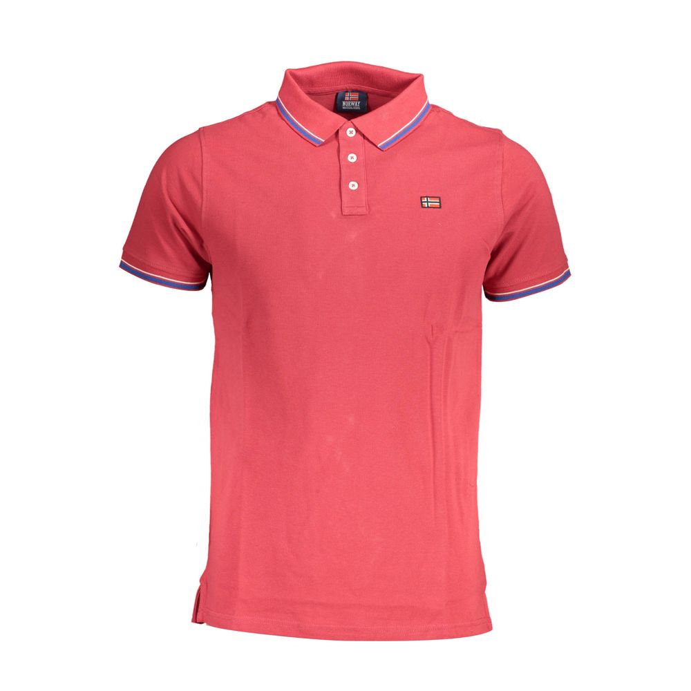 Norway 1963 Red Cotton Polo Shirt for Men