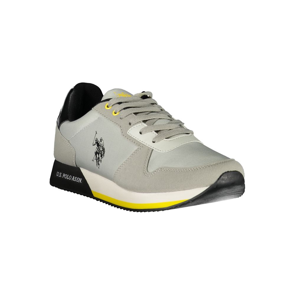 US POLO ASSN. Gray Polyester Men's Sneakers