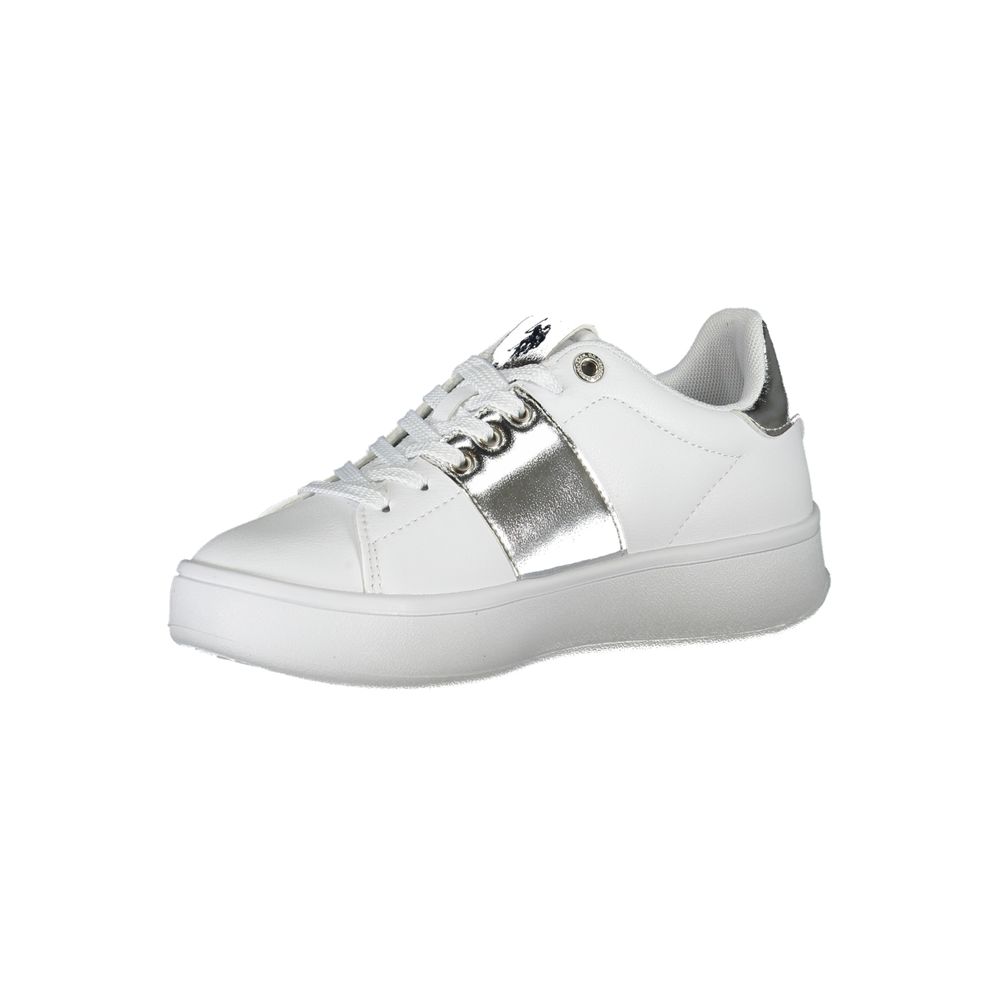 US POLO ASSN. White Polyethylene Women's Sneaker