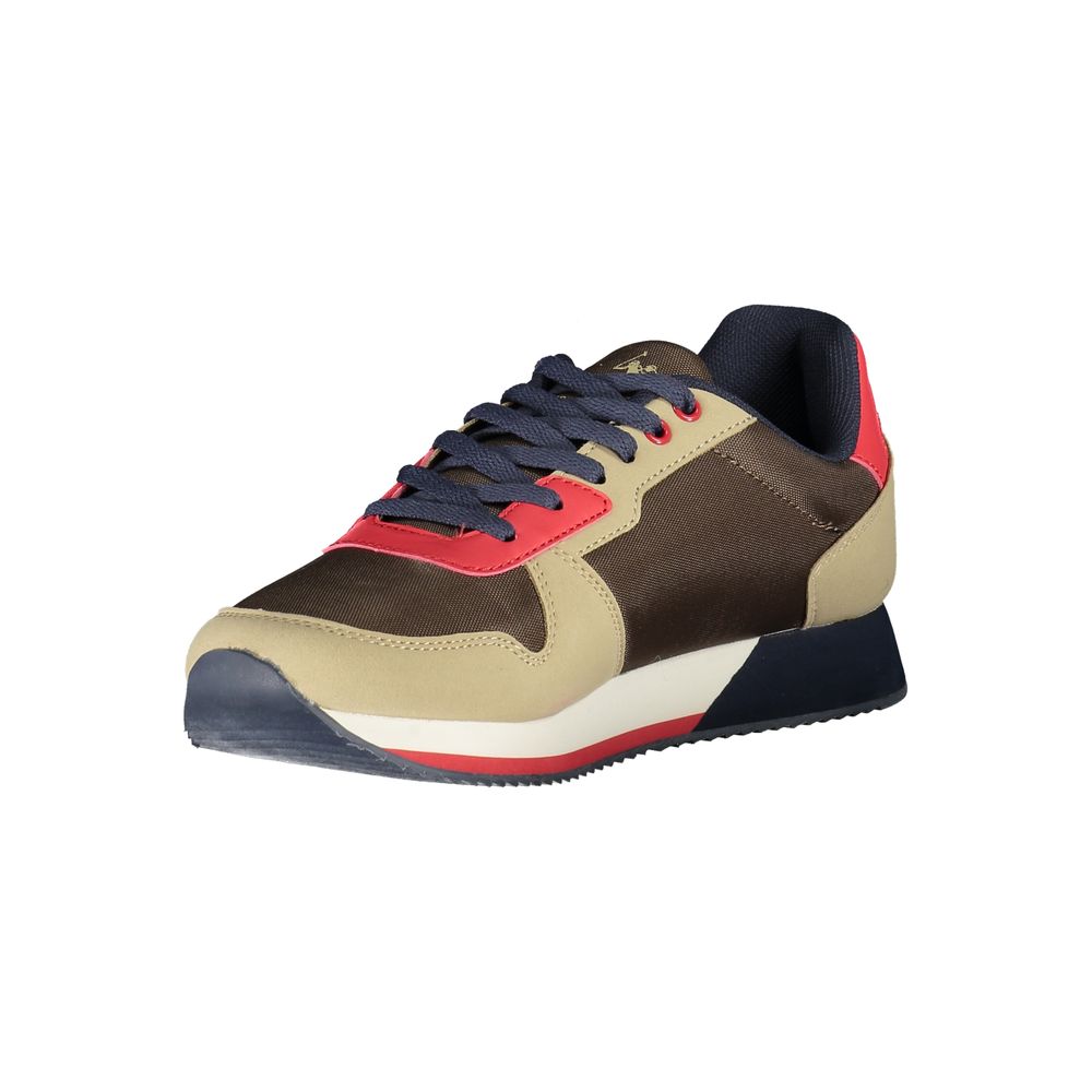 US POLO ASSN. Brown Polyester Men's Sneaker