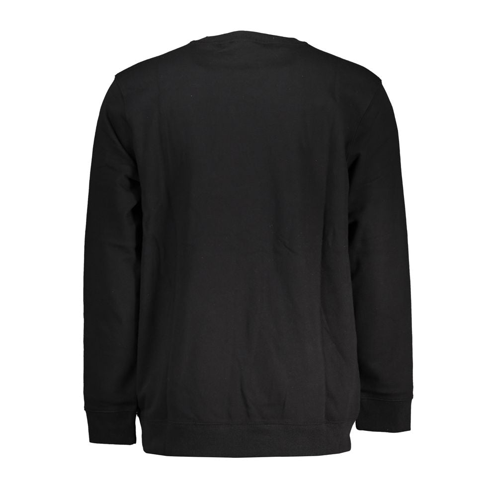 Vans Plain black cotton sweatshirt with logo print