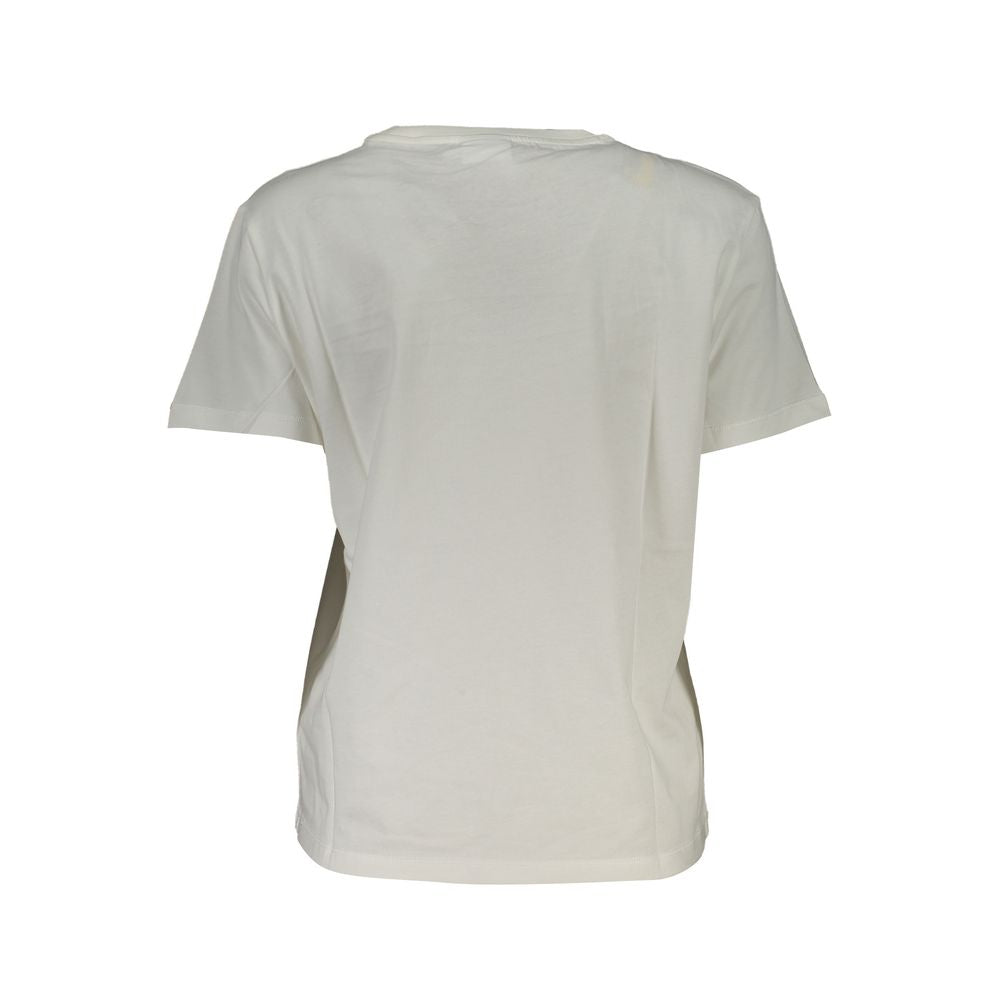 Desigual White Cotton Tops &amp; T-Shirt