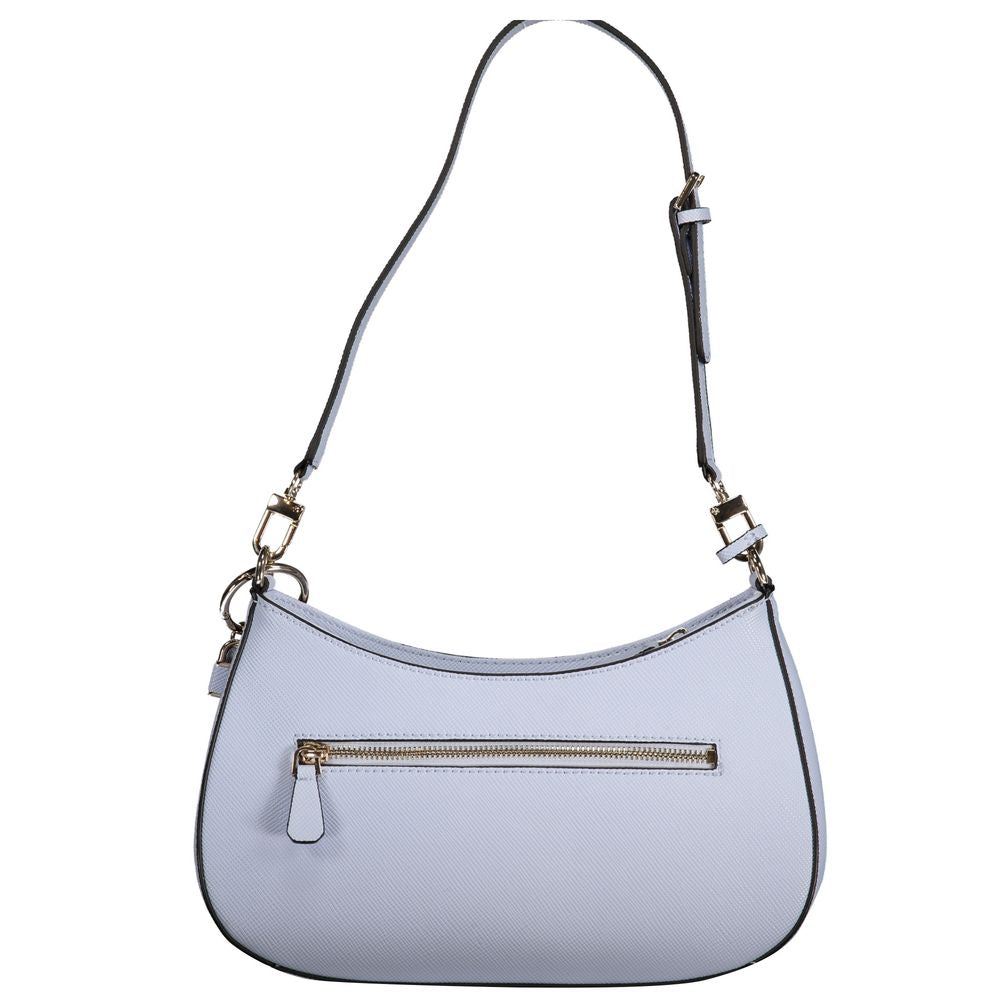 Guess Jeans Hellblaue Polyethylen-Handtasche