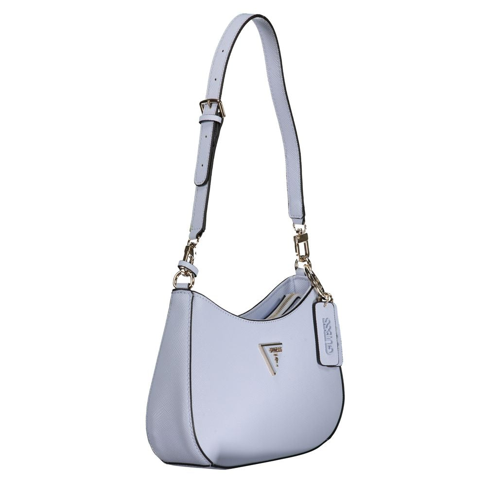 Guess Jeans Hellblaue Polyethylen-Handtasche