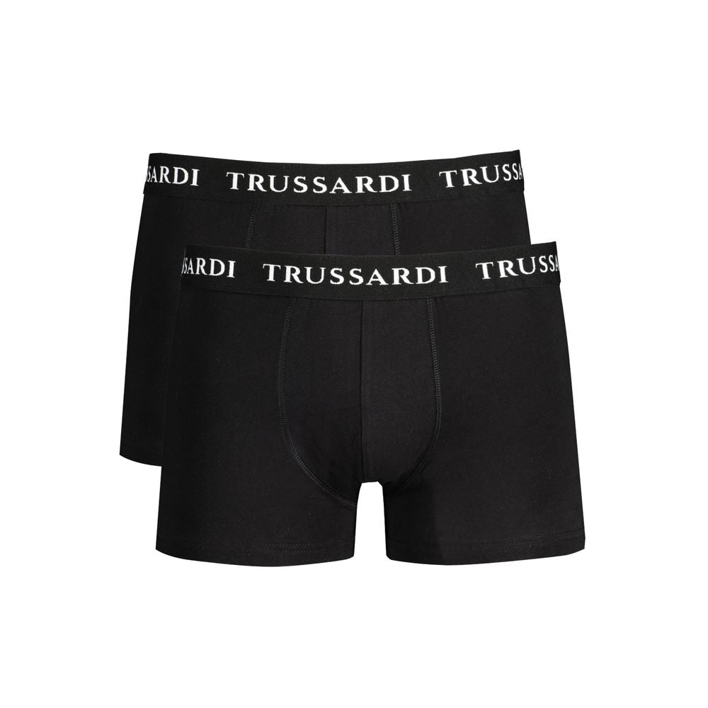 Trussardi Schwarze Baumwollunterwäsche