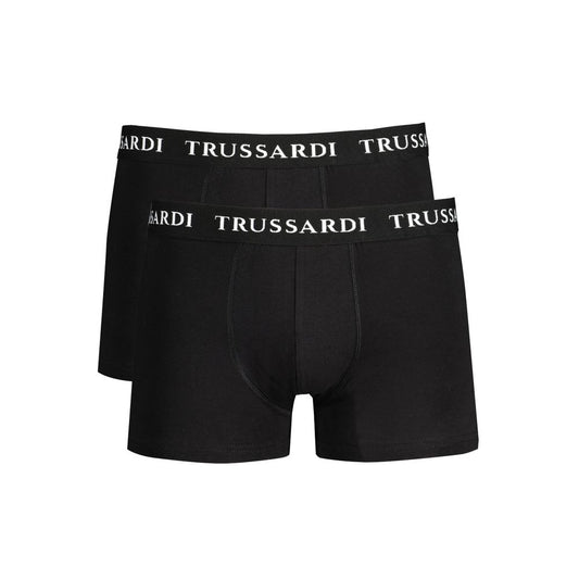 Trussardi Schwarze Baumwollunterwäsche