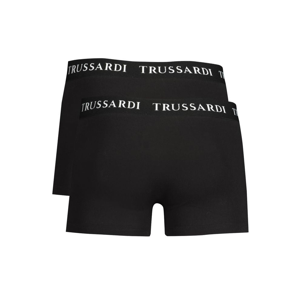 Trussardi Schwarze Baumwollunterwäsche