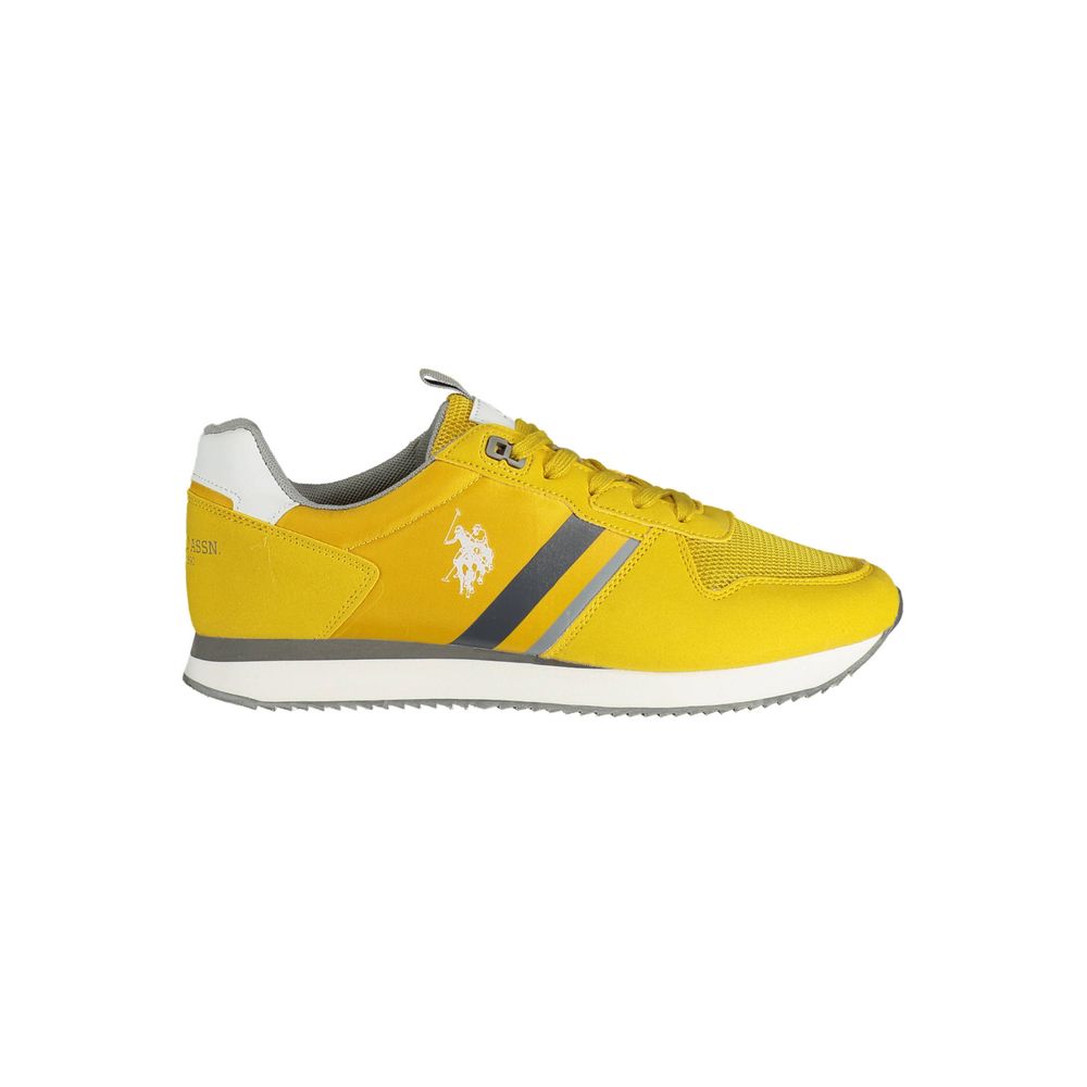 US POLO ASSN. Yellow Polyester Men's Sneaker