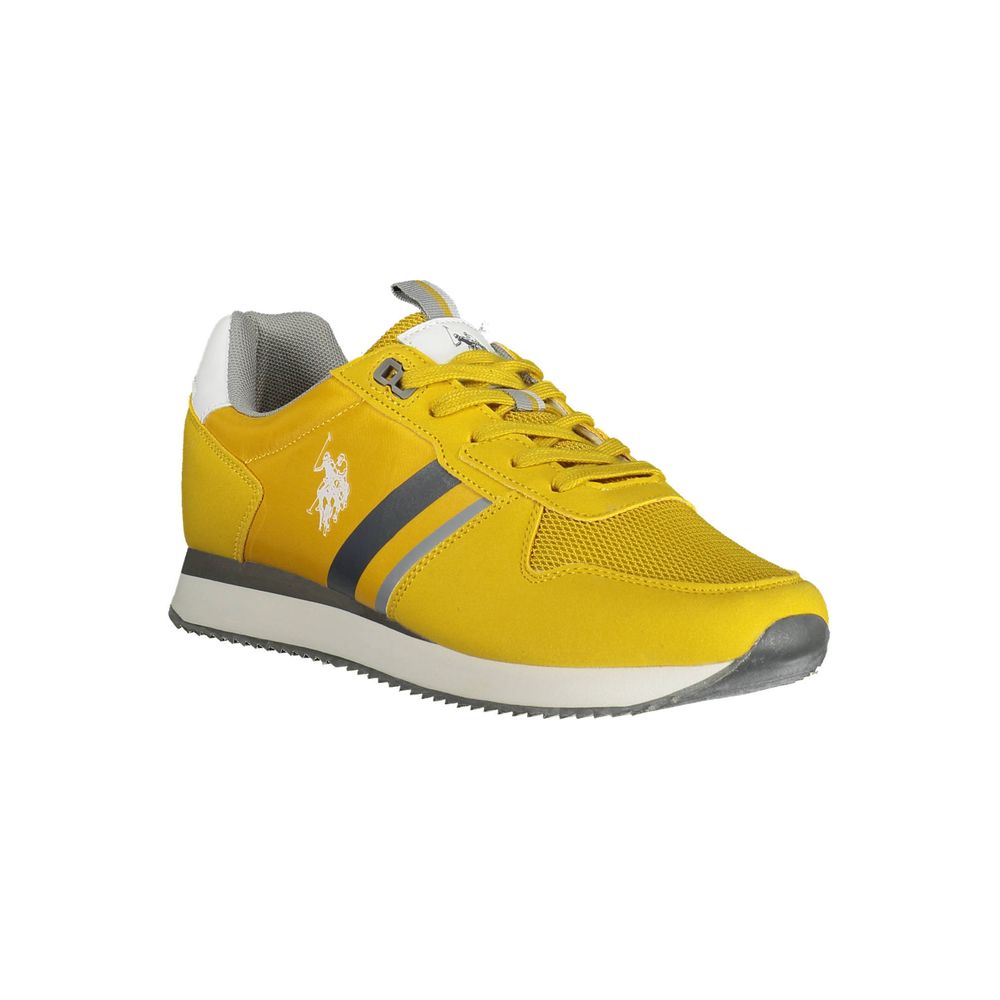 US POLO ASSN. Yellow Polyester Men's Sneaker