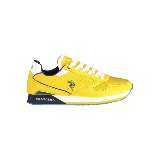 US POLO ASSN. Yellow Polyester Men's Sneaker