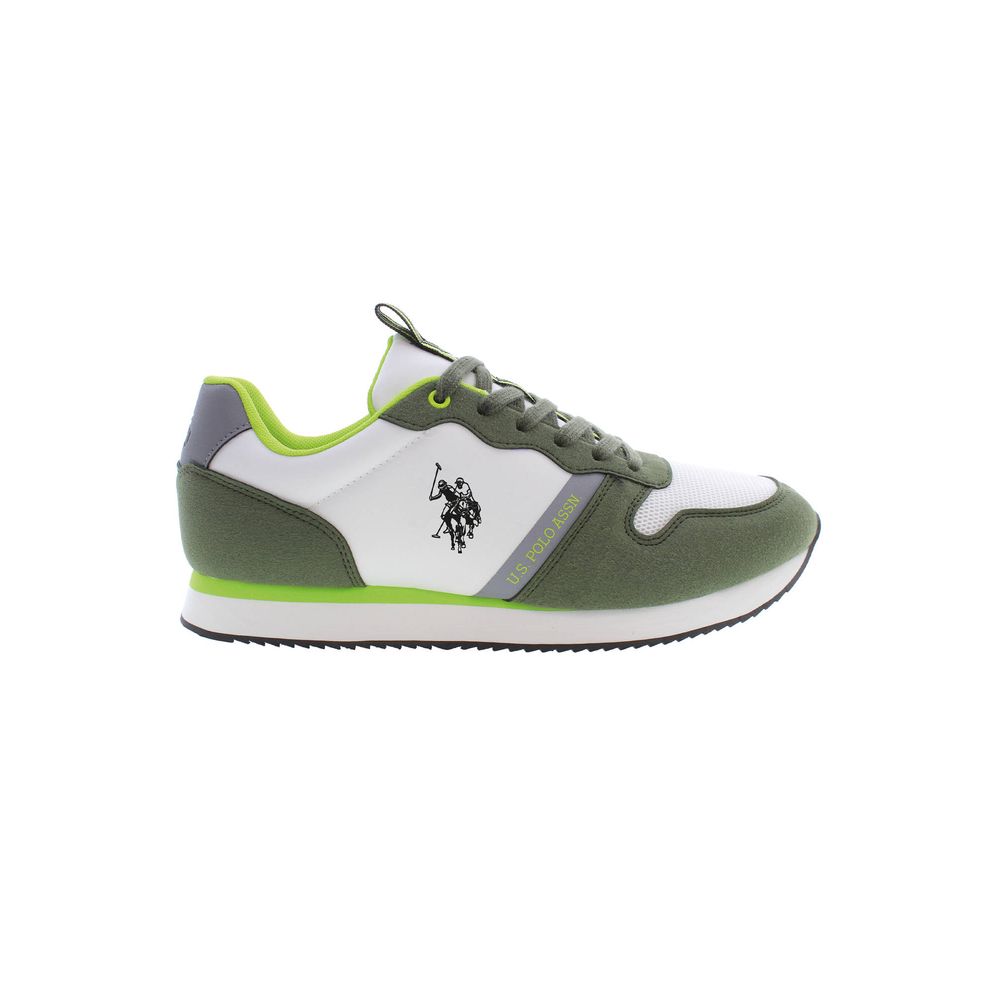 US POLO ASSN. Green Polyester Men's Sneaker