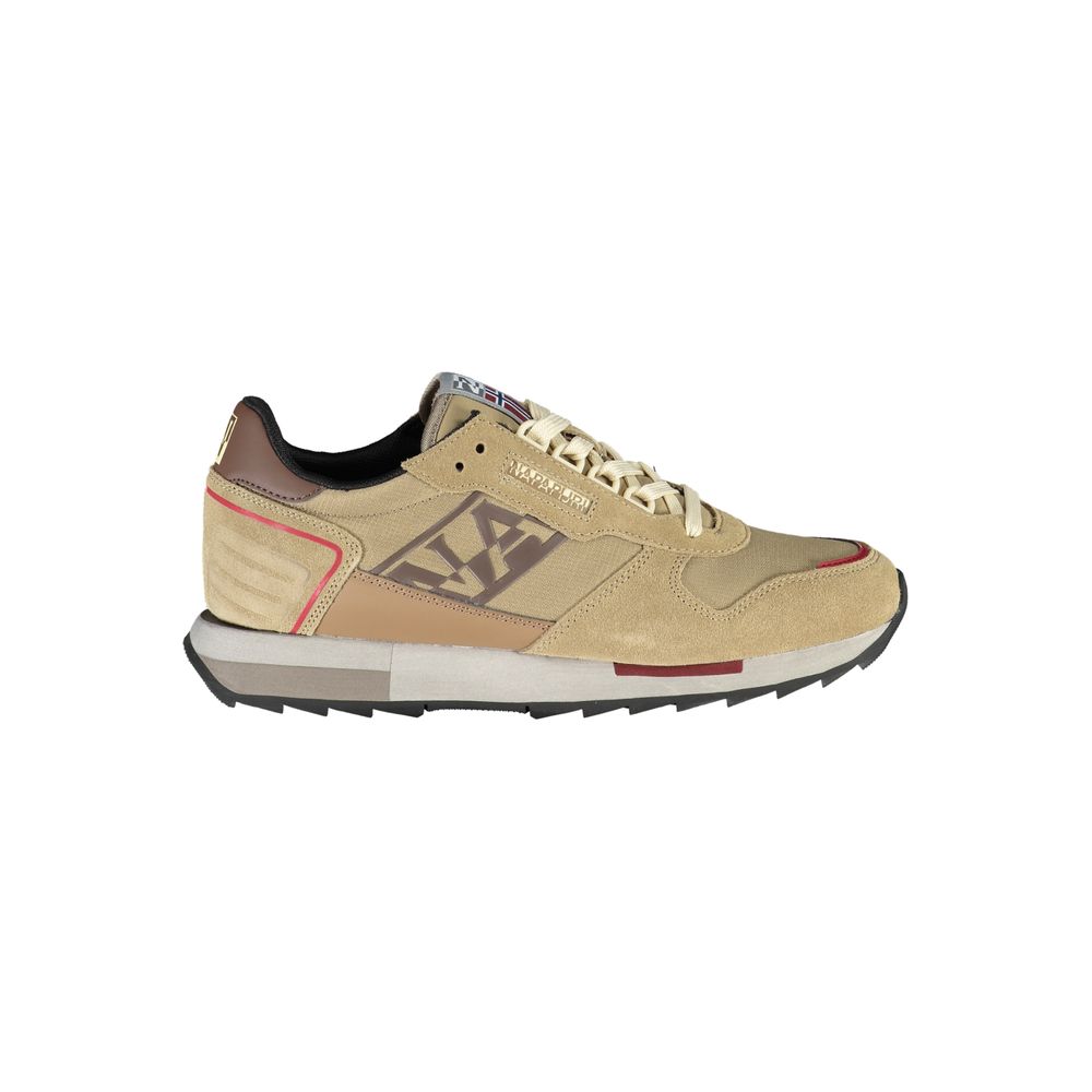 Napapijri beige sports shoes with contrast lacing