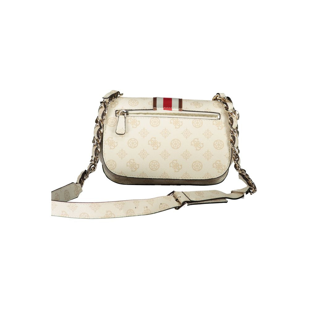 Guess Jeans Beige Polyethylen Handtasche