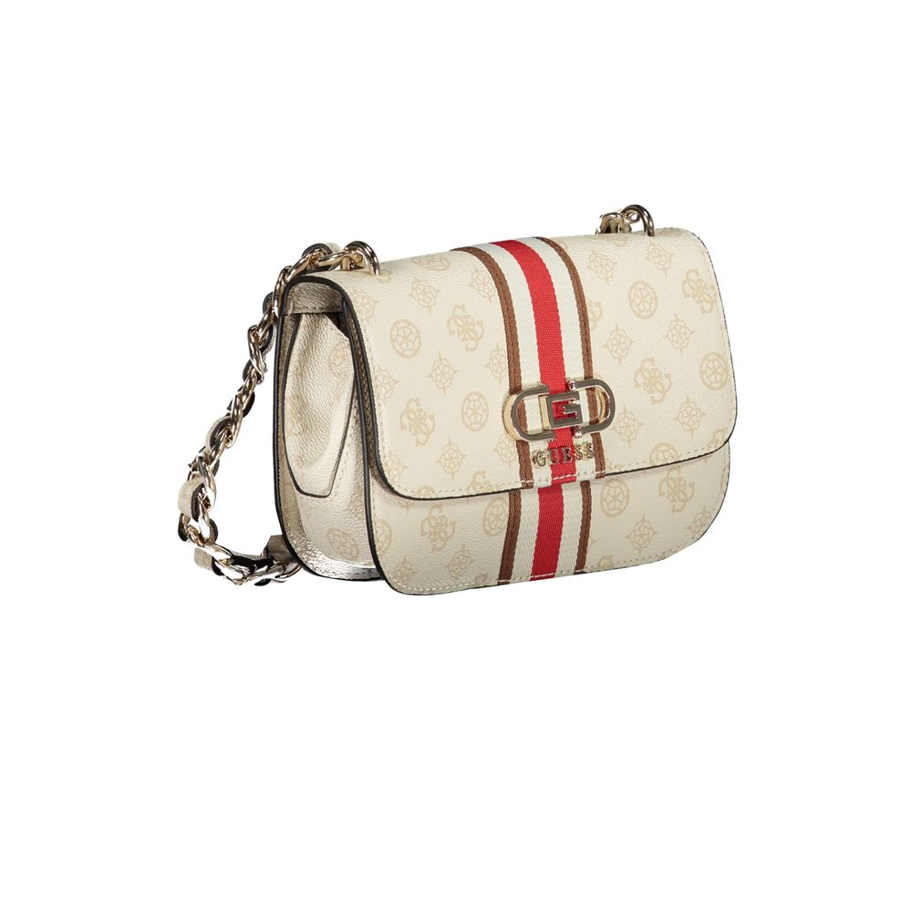 Guess Jeans Beige Polyethylen Handtasche