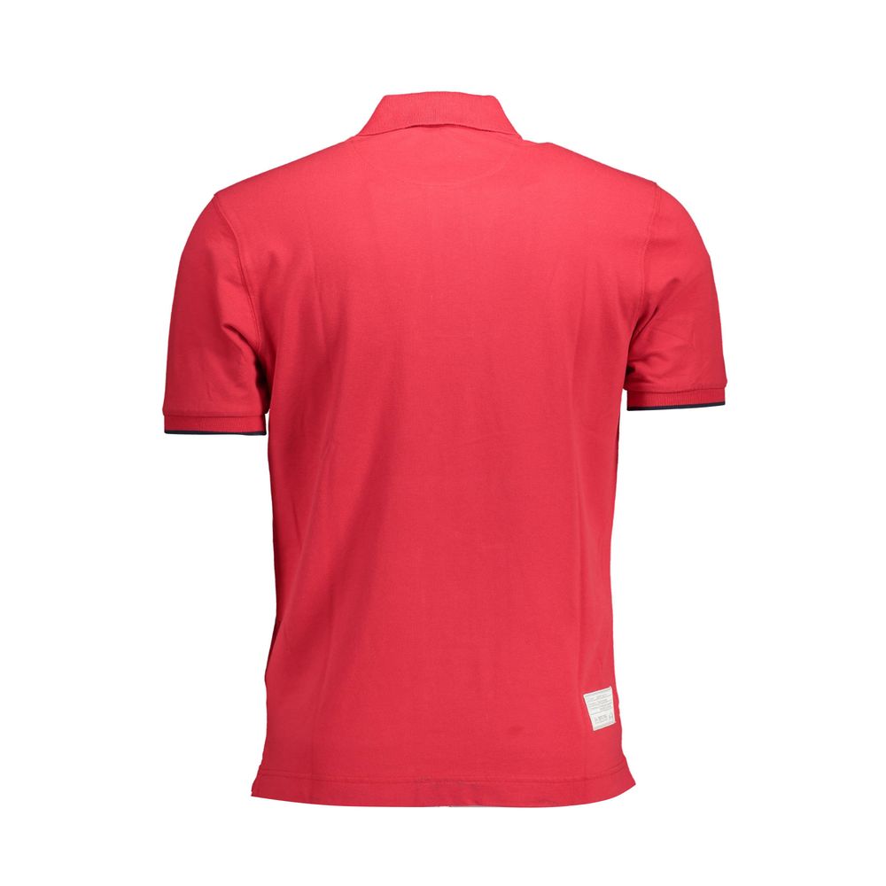 La Martina Red Cotton Polo Shirt for Men