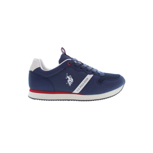 US POLO ASSN. Blue Polyester Men's Sneaker