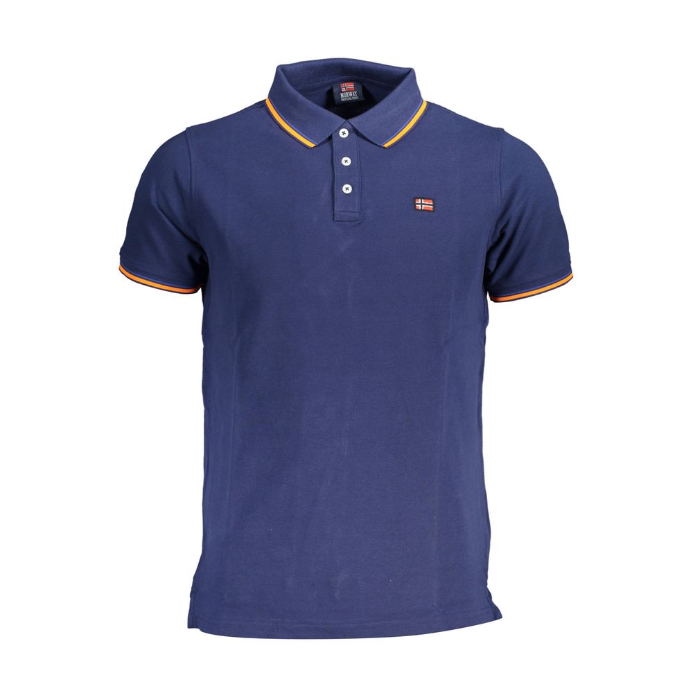 Norway 1963 Blue Cotton Polo Shirt for Men