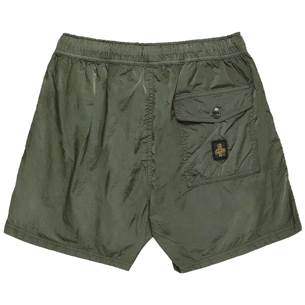 Refrigiwear Green Nylon Swim Trunks for Men