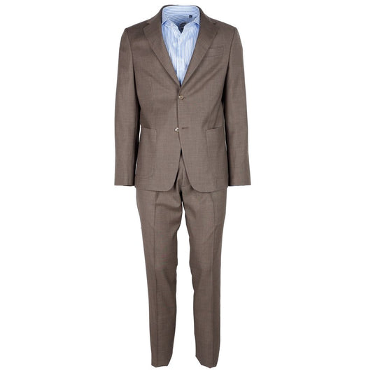 Made in Italy beige virgin wool suit