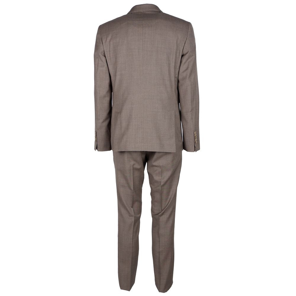 Made in Italy beige virgin wool suit