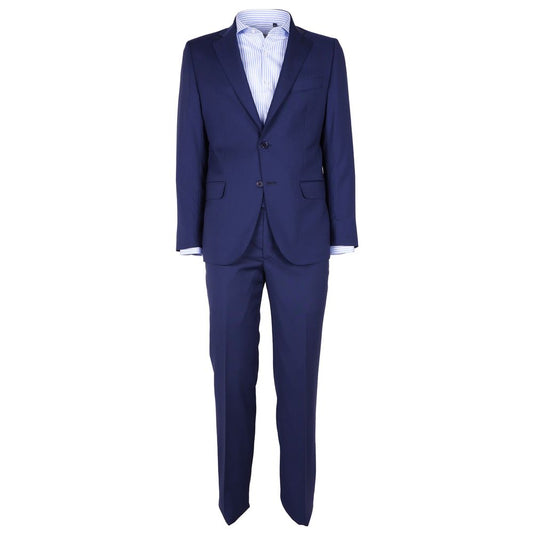 Made in Italy suit in blue virgin wool