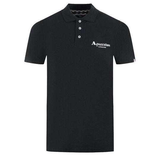 Aquascutum Klassisches Baumwoll-Polo mit kontrastierendem Logo