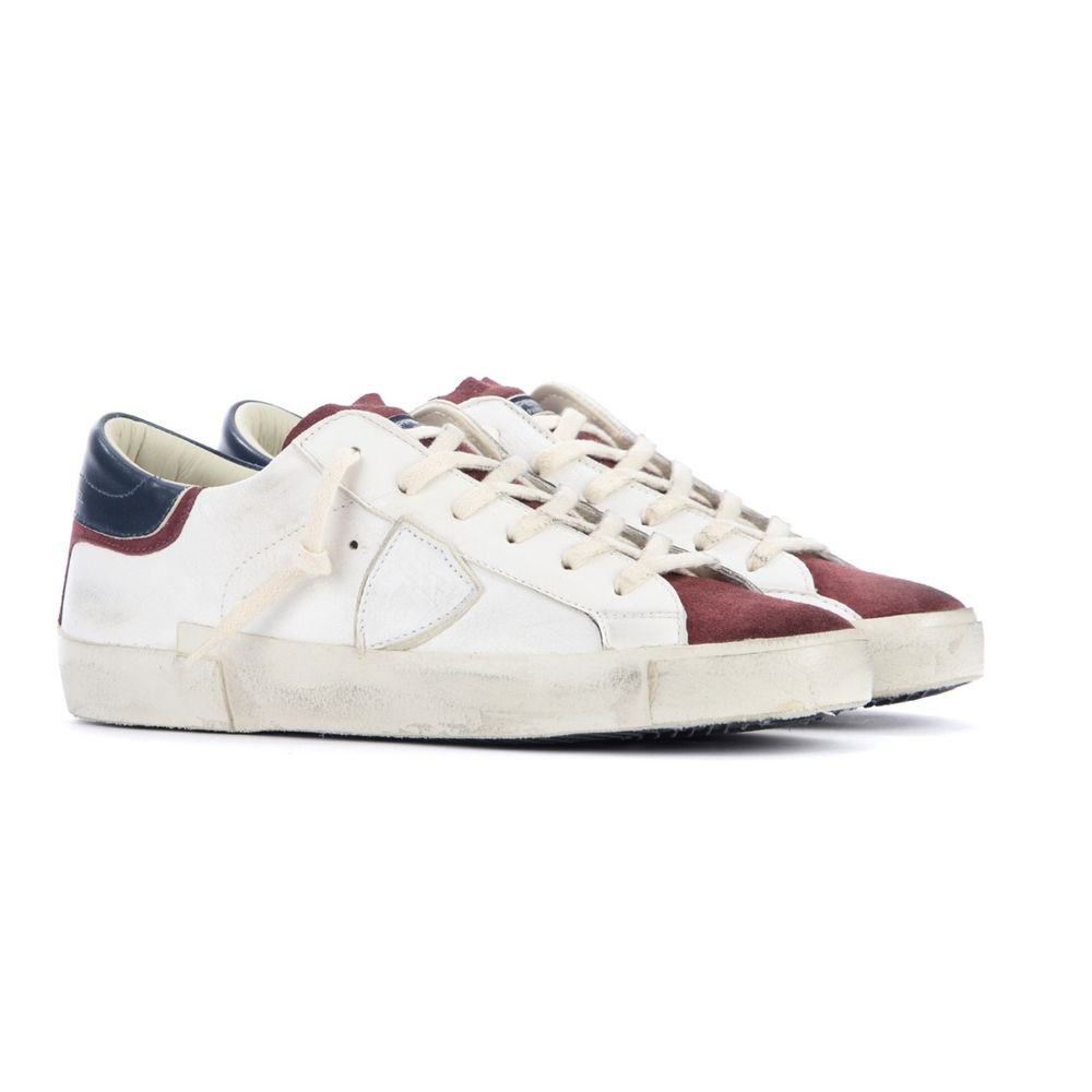 Philippe Model Italian leather sneakers with suede accents