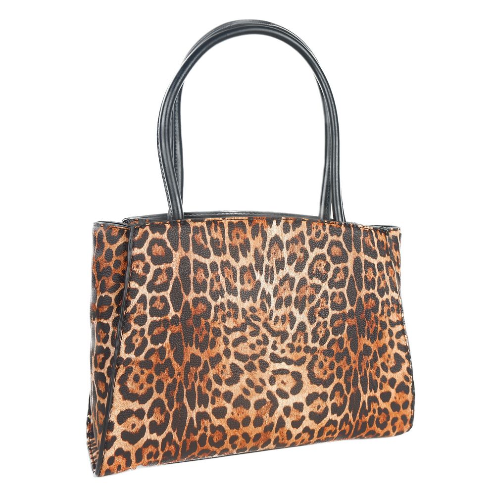 Plein Sport shopper with leopard print and logo accent