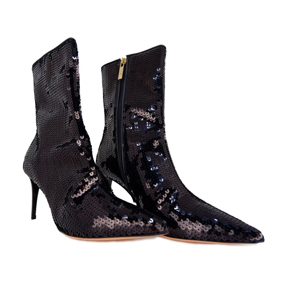 Elisabetta Franchi calfskin boots with sequins