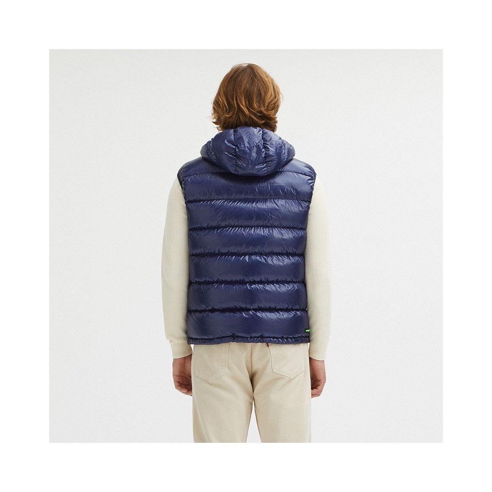 Centogrammi Blue Nylon Reversible Vest for Men