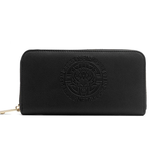 Plein Sport Black Polyester Wallet for Women