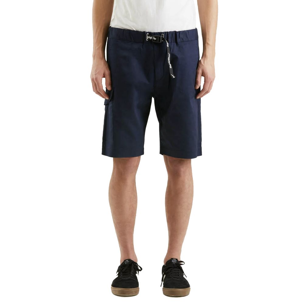 Refrigiwear Elegant blue cotton blend shorts