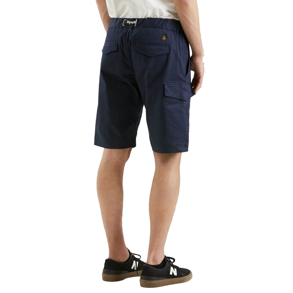 Refrigiwear Elegant blue cotton blend shorts