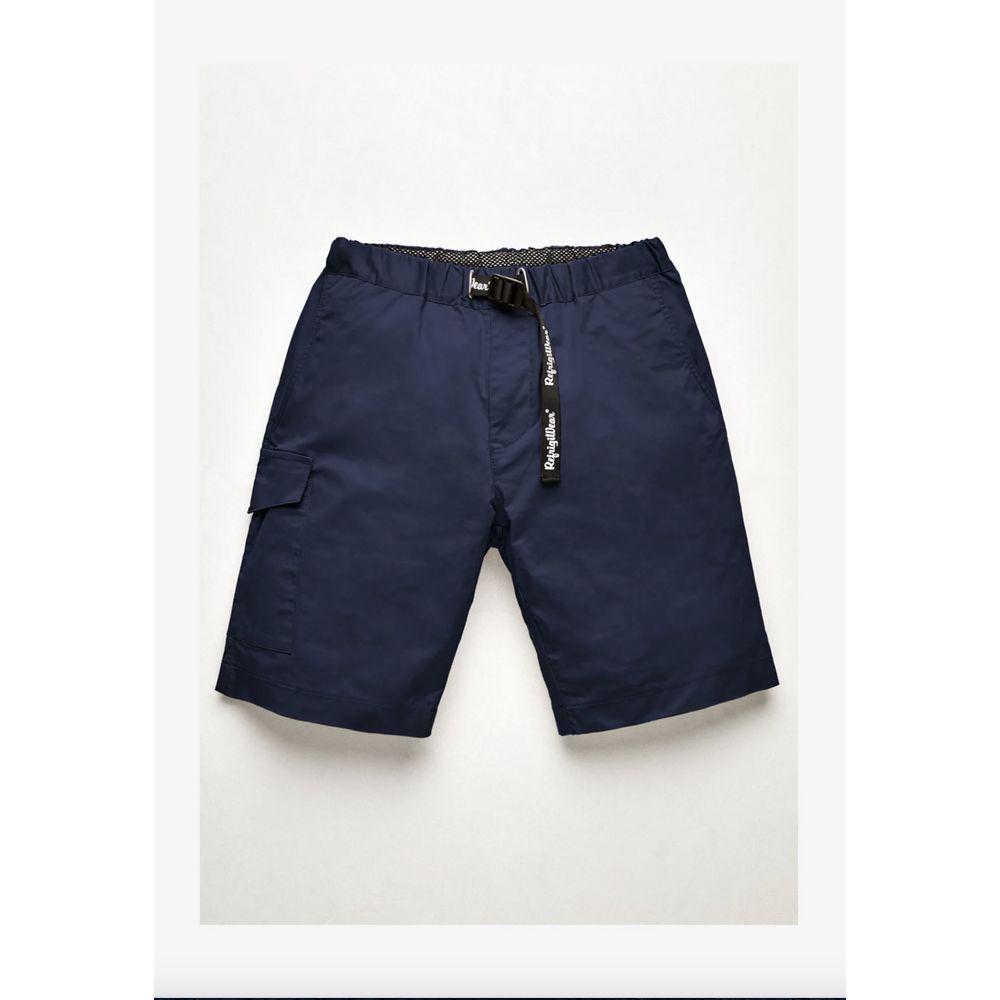 Refrigiwear Elegant blue cotton blend shorts