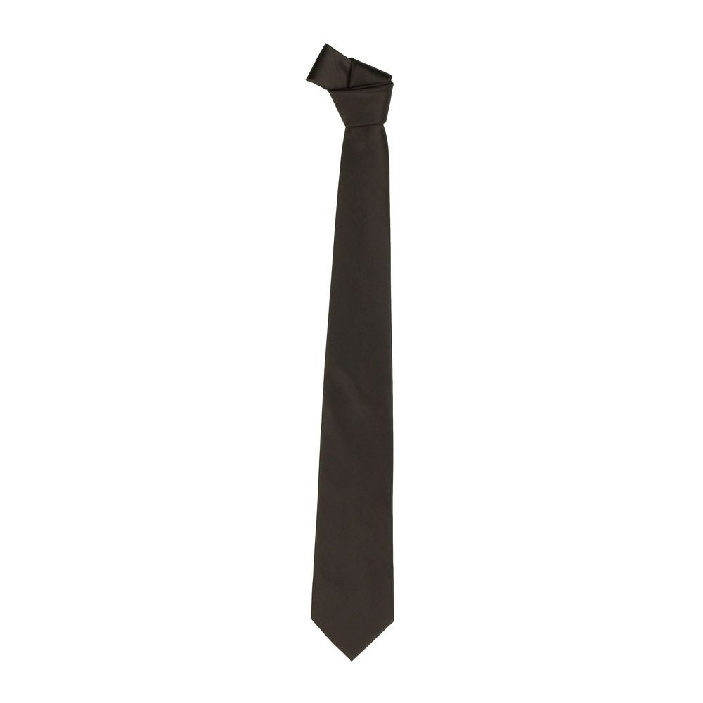 Emilio Romanelli Elegant brown silk tie - Indispensable for the classic gentleman