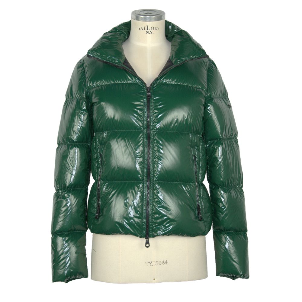 Refrigiwear Chic shiny down jacket Ellis in green