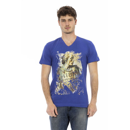 Trussardi Action Blau Baumwolle Männer T-Shirt