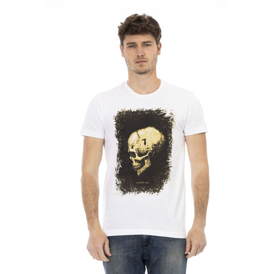 Trussardi Action T-Shirt für Männer aus weißer Baumwolle