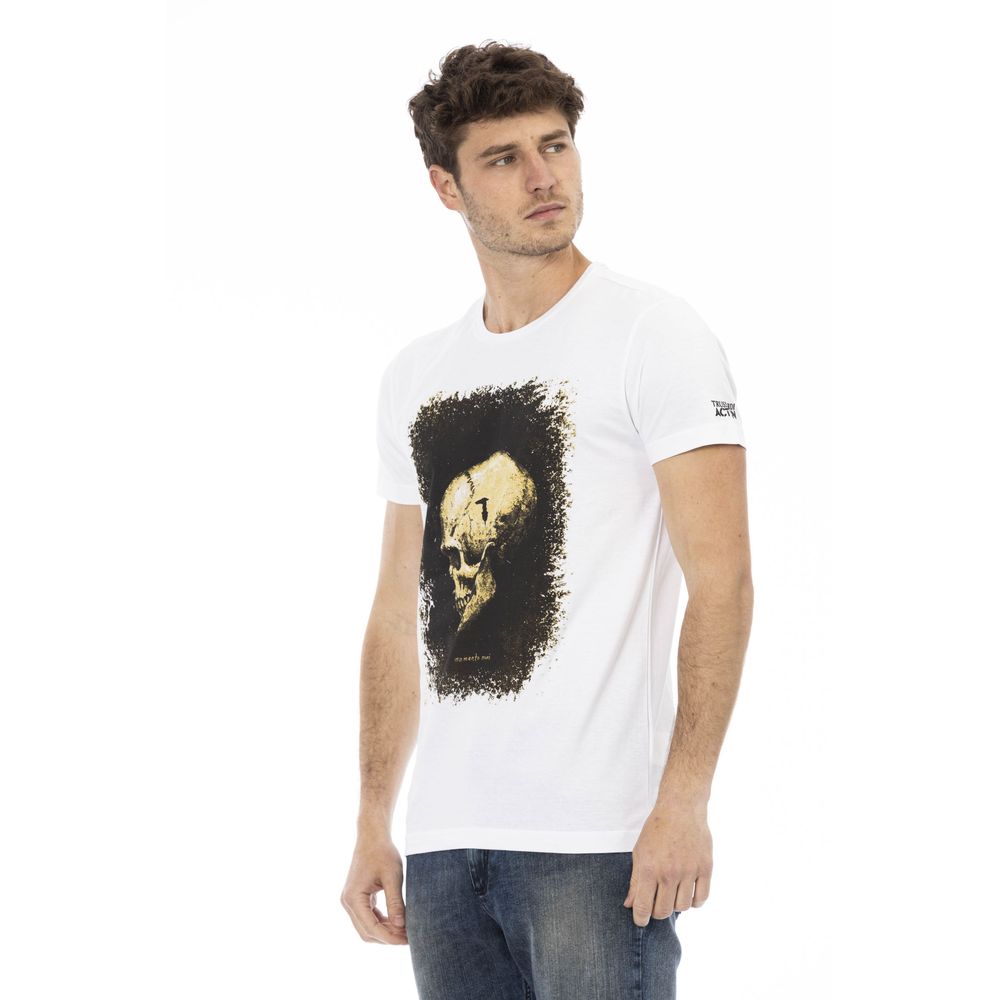 Trussardi Action T-Shirt für Männer aus weißer Baumwolle