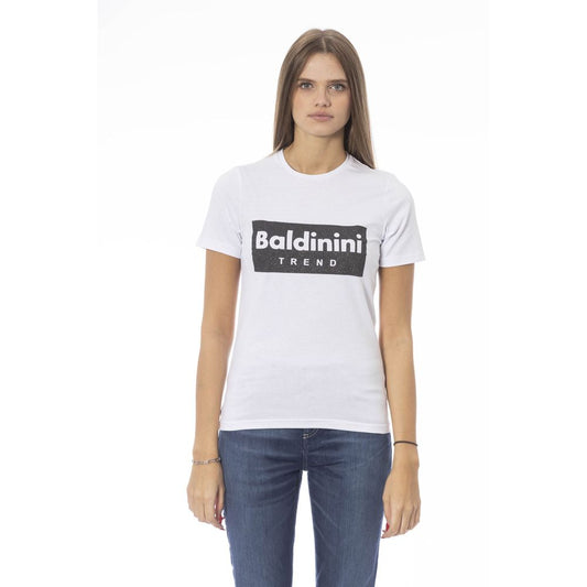 Baldinini Trend White Cotton T-Shirt for Women