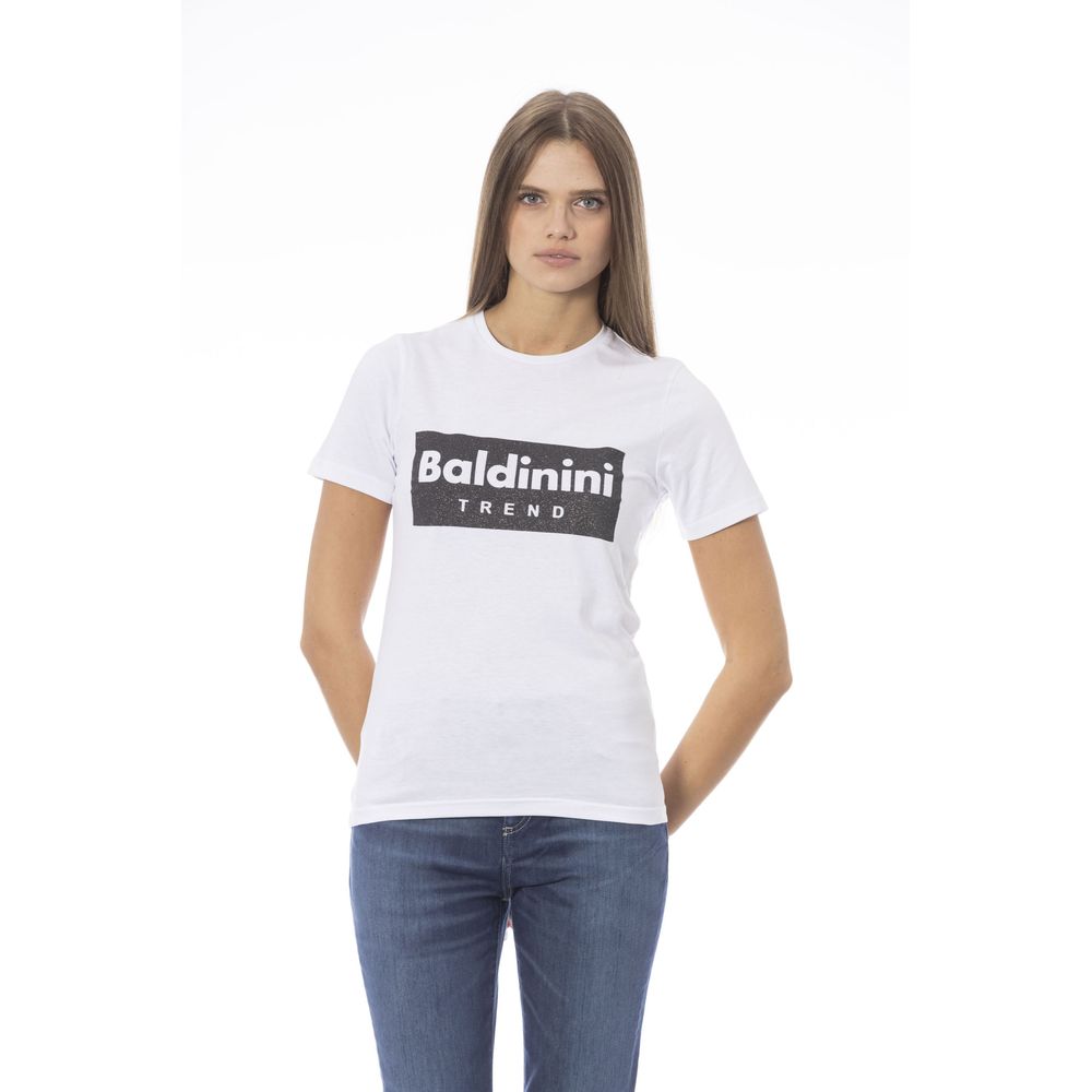 Baldinini Trend White Cotton T-Shirt for Women