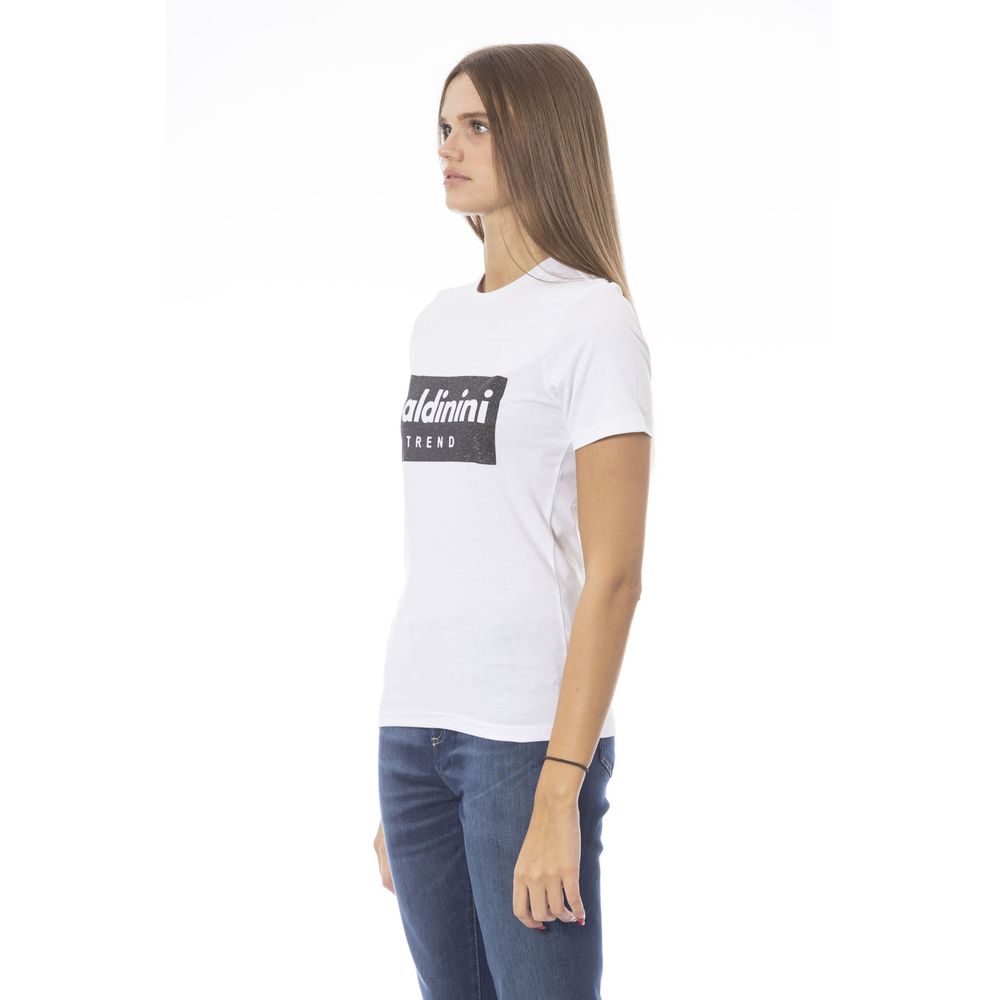 Baldinini Trend White Cotton T-Shirt for Women