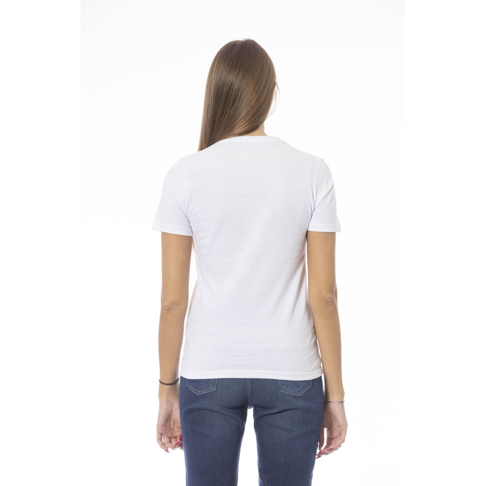 Baldinini Trend White Cotton T-Shirt for Women