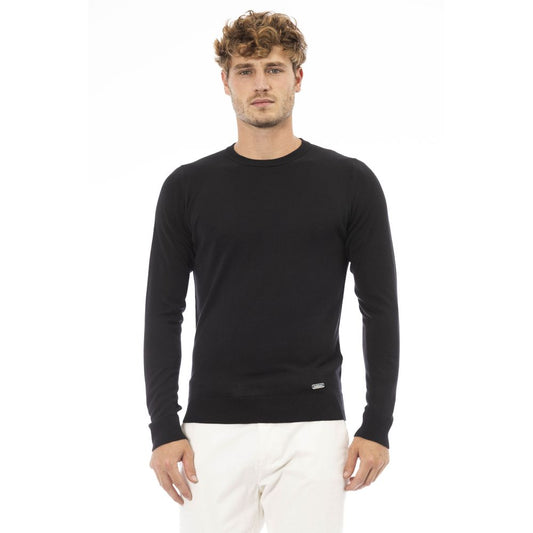 Baldinini Trend Black Modal Sweater for Men