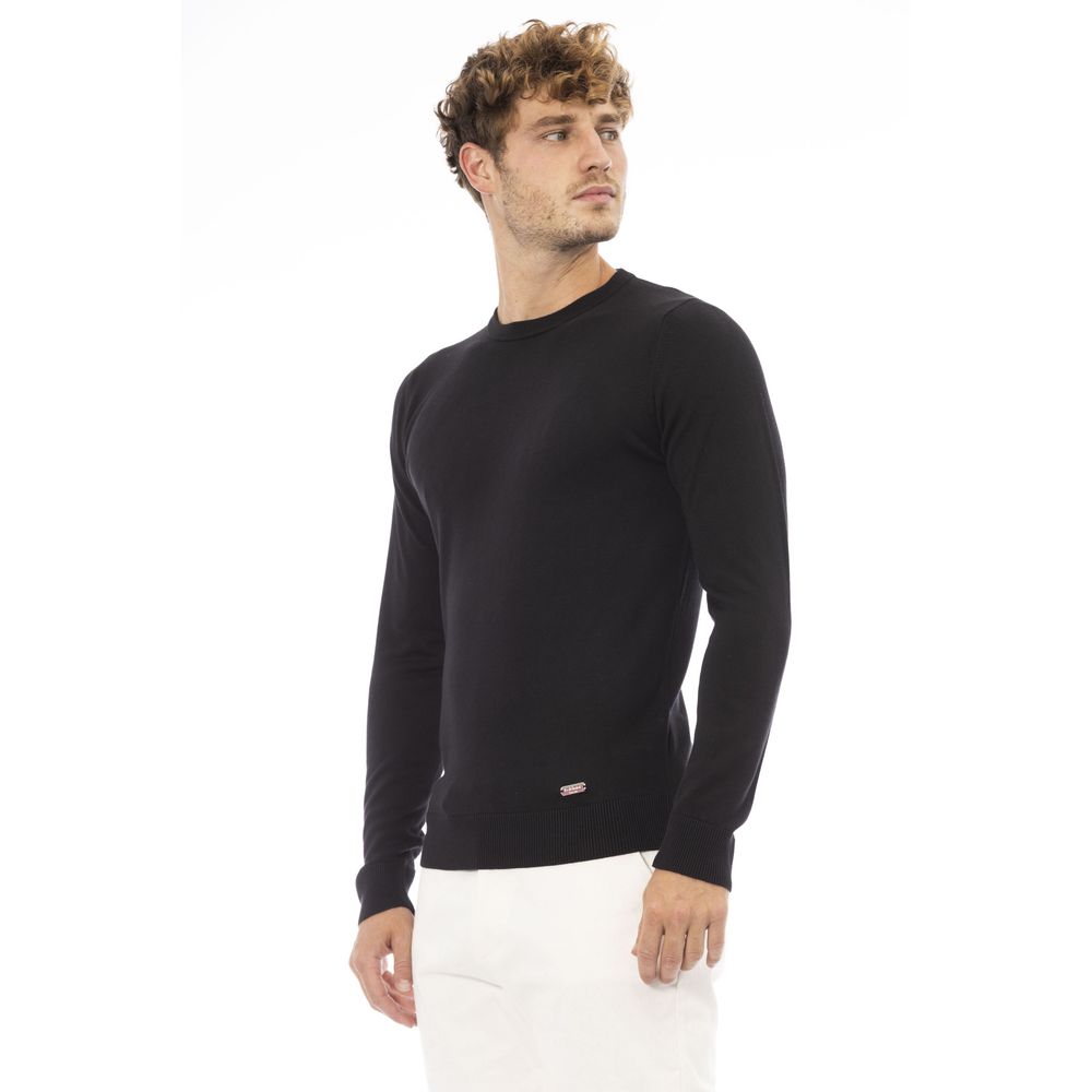 Baldinini Trend Black Modal Sweater for Men