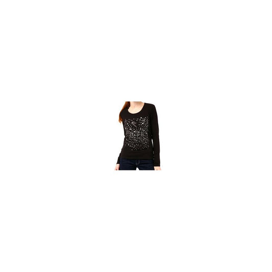 Montana Blu Black Cotton Top for Women