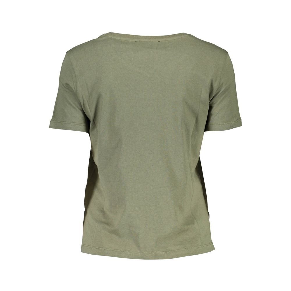 Guess Jeans Green Cotton T-Shirt for Women