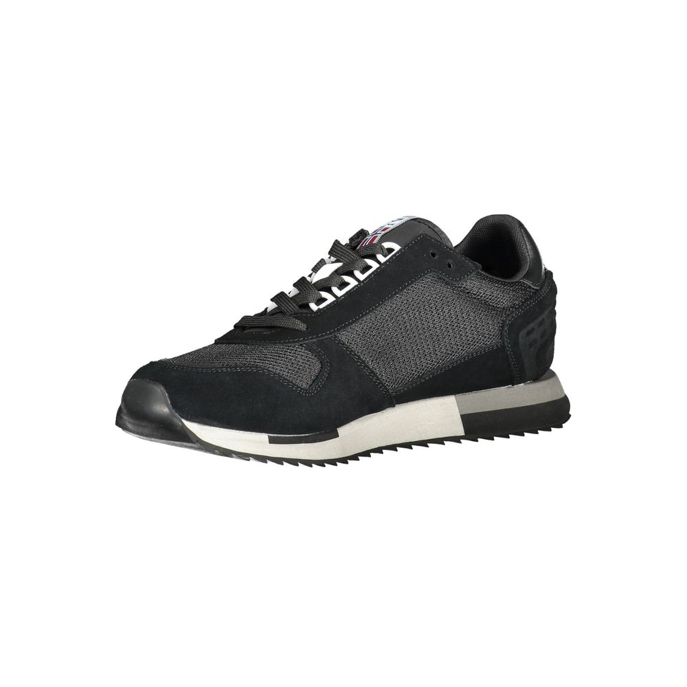 Napapijri Black Leather Men's Sneakers