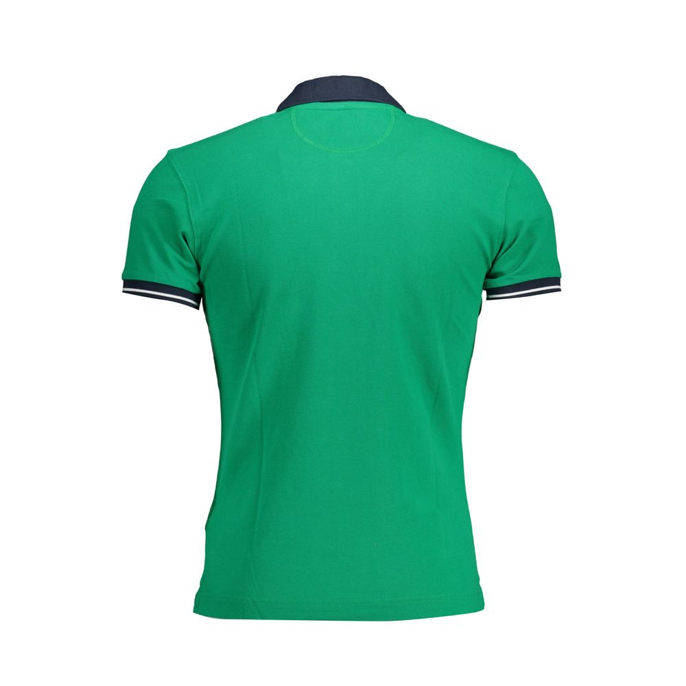 La Martina Green Cotton Polo Shirt for Men